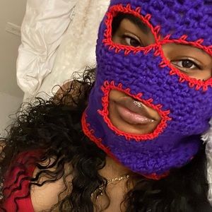 Balaclava🧕🏾(skimask) hand crocheted by me🫶🏾